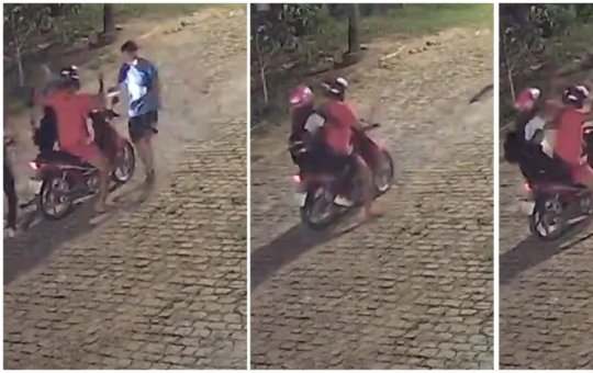 Casal vive momentos de terror durante assalto filmado em Feira de Santana