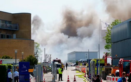 Edifício da fabricante do Ozempic é atingido por grande incêndio