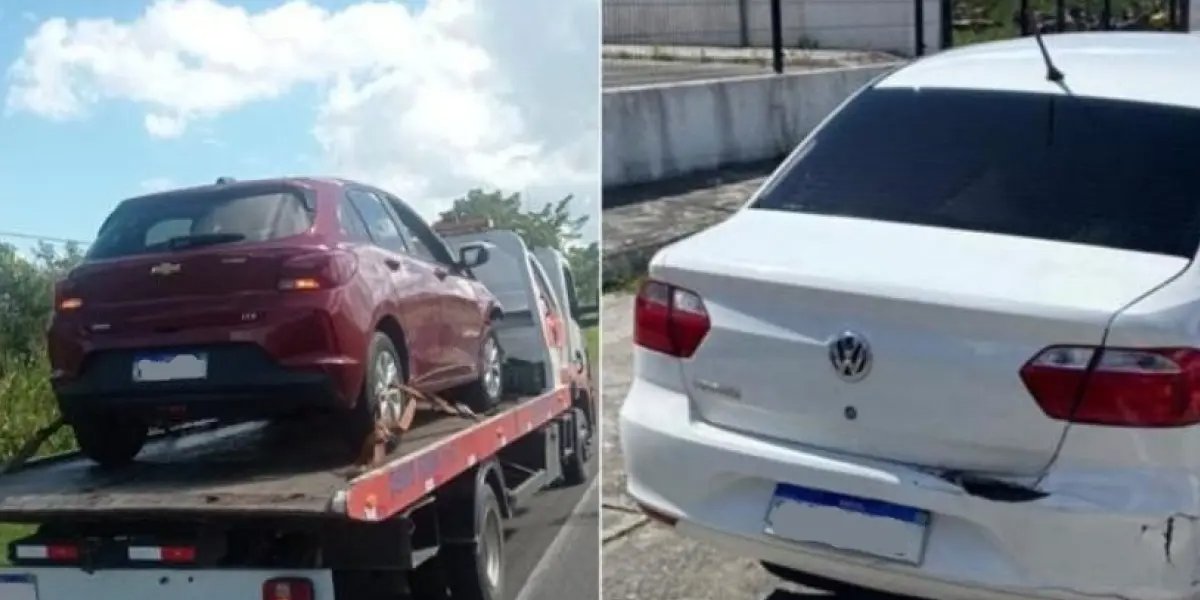 Polícia Militar apreende arma de fogo e carros roubados na BR-324