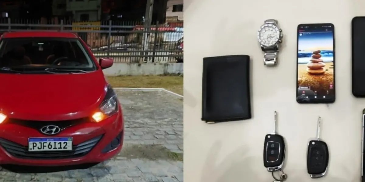 Veículo roubado é recuperado pela PM no bairro da Itinga
