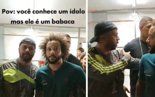 Marcelo do Fluminense repreende  torcedor após vitória na Libertadores