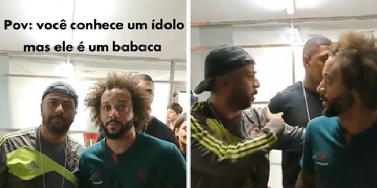 Marcelo do Fluminense repreende torcedor após vitória na Libertadores
