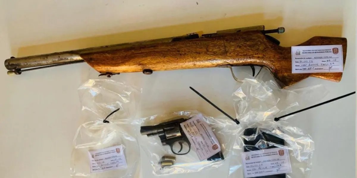 Polícia Militar apreende arma de fogo em cidade baiana