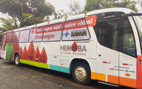 Unijoge recebe Hemóvel para campanha de doação de sangue