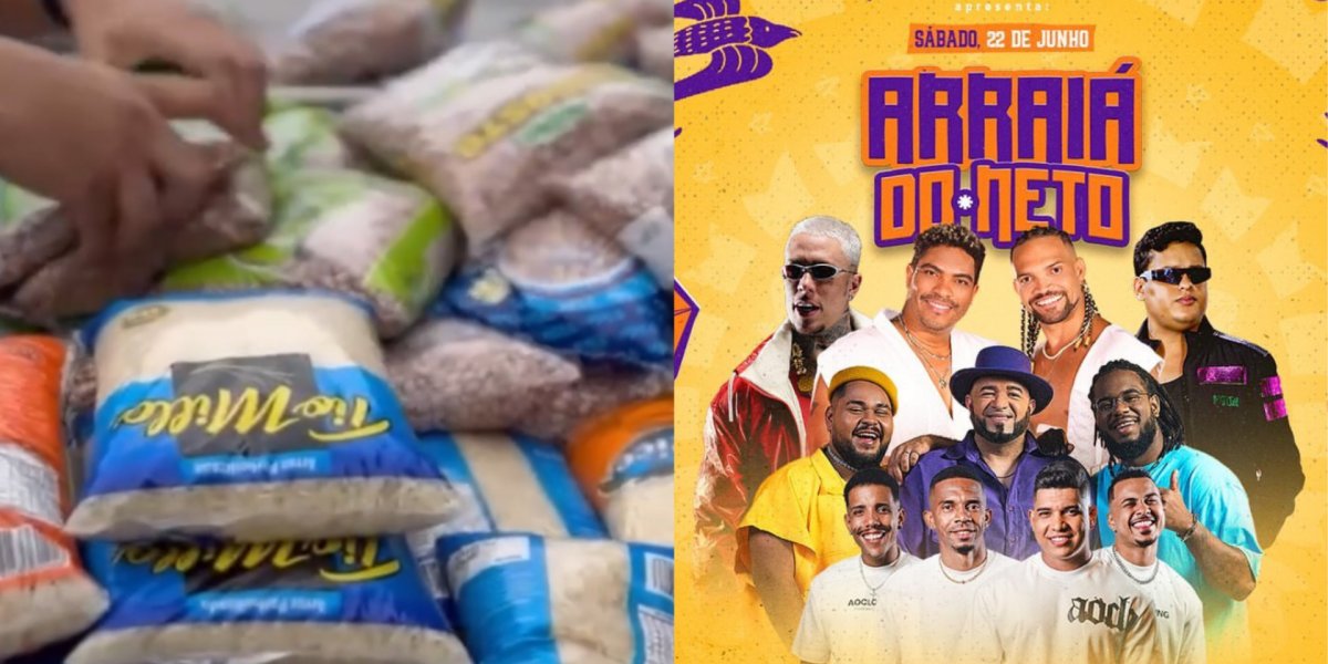 Evento Arraia do Neto promove arrecadação de alimentos para o Rio Grande do Sul