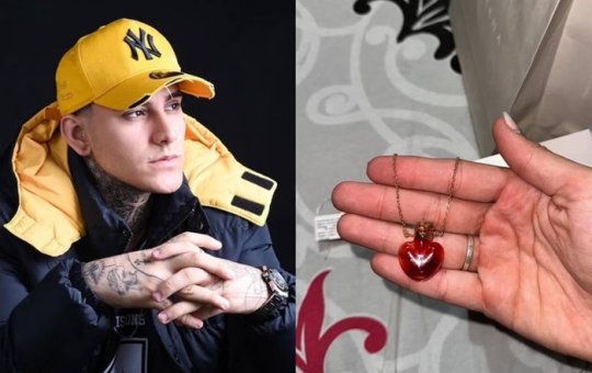 Filho de Andressa Urach presenteia namorada com pingente contendo seu sangue