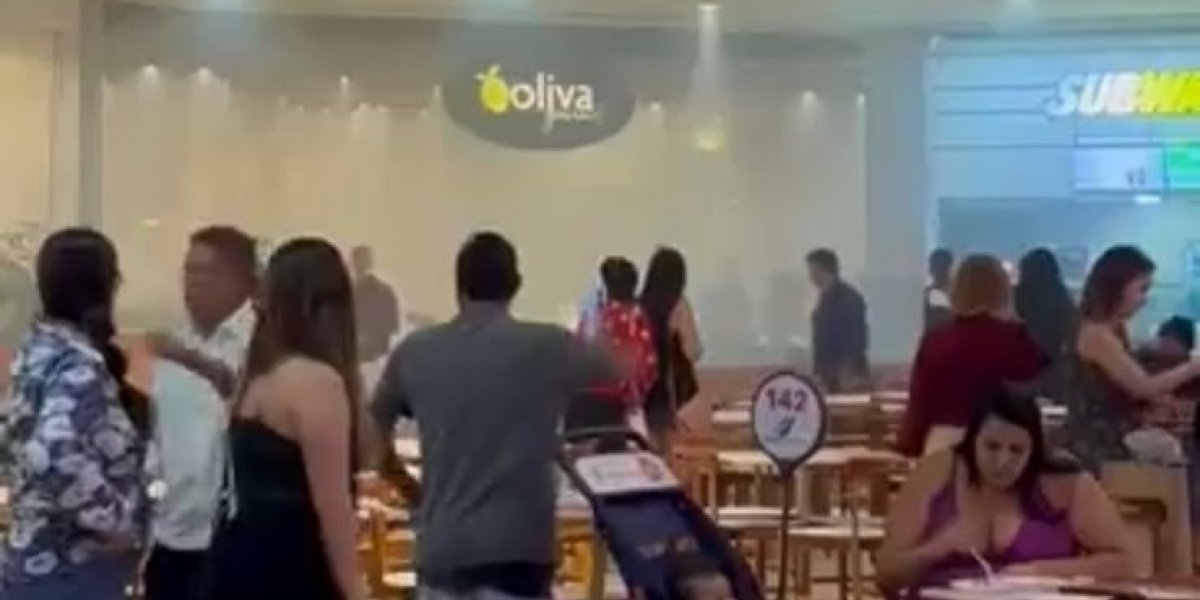 Em dia dos namorados, princípio de incêndio atinge restaurante em shopping