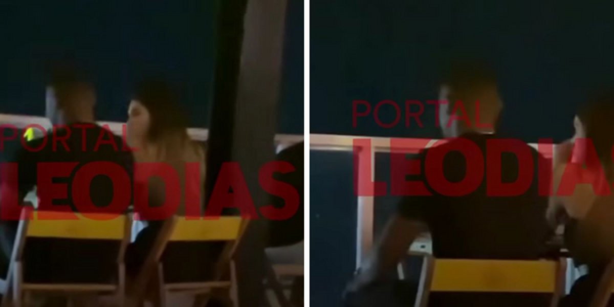 Davi Brito é visto com  mulher misteriosa em jantar romântico; veja vídeo