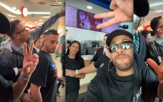 Neymar causa alvoroço em fãs ao renovar CNH em shopping