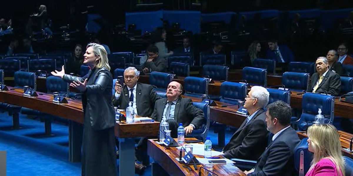 Contadora de histórias faz performance contra procedimento de aborto no Senado