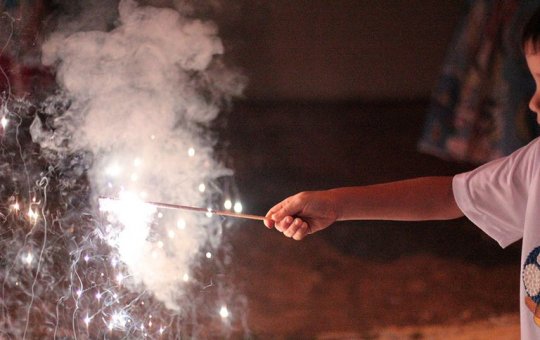 A alta incidência de casos de queimaduras por fogos de artifícios