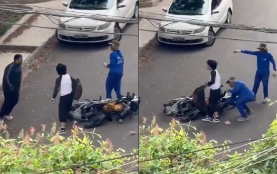 Após tentativa de roubo, homem é atingido por pedra