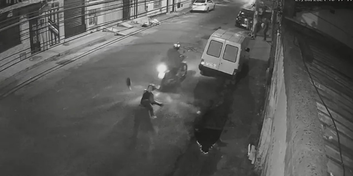 Mulher é arremessada no chão em tentativa de assalto