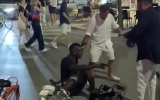 Estrela italiana é filmado com sinais de embriaguez