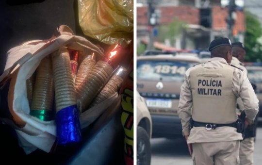 Polícia Militar apreende espadas em Periperi