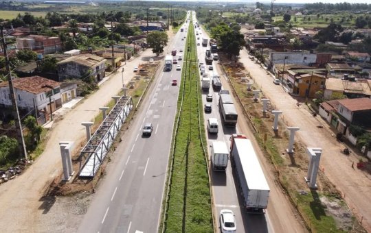 Intervenção na BR-324 muda tráfego em Feira de Santana neste domingo (14)