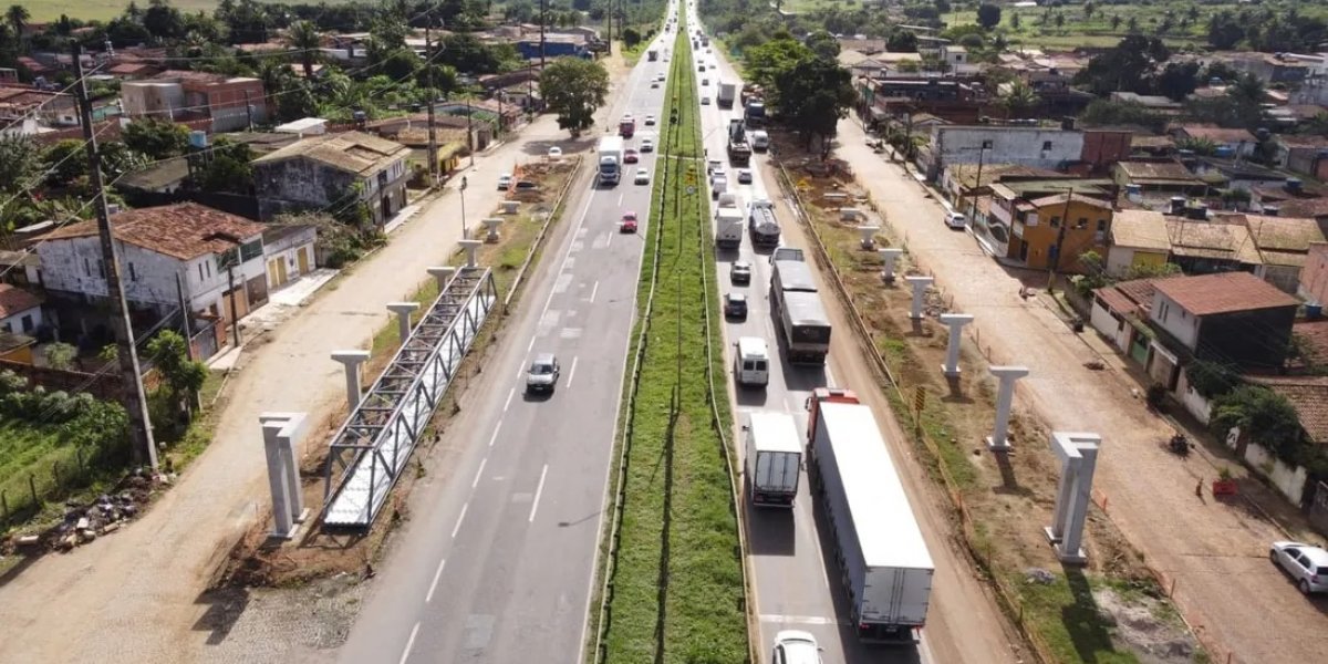 Intervenção na BR-324 muda tráfego em Feira de Santana neste domingo (14)