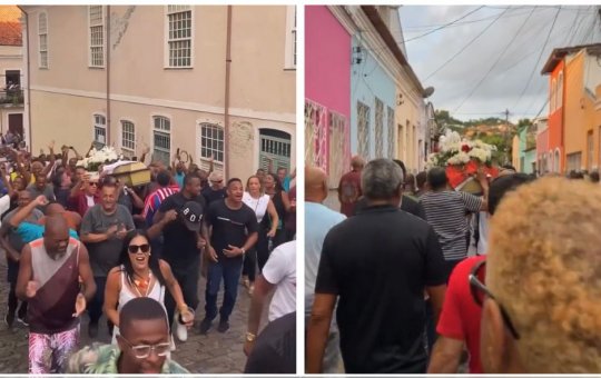 Velório de Mestre Bala vira 'Carnaval' em Cachoeira