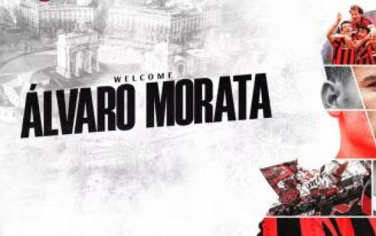 Álvaro Morata é apresentado no Milan após ser campeão da Eurocopa