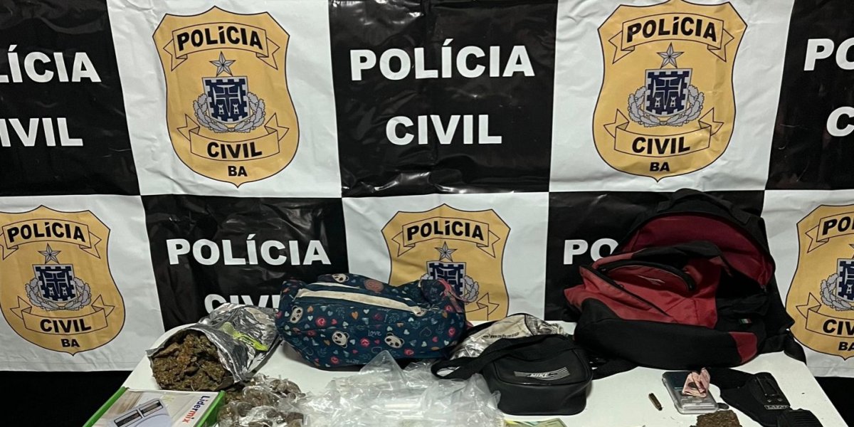Operação policial apreende drogas em Cruz das Almas