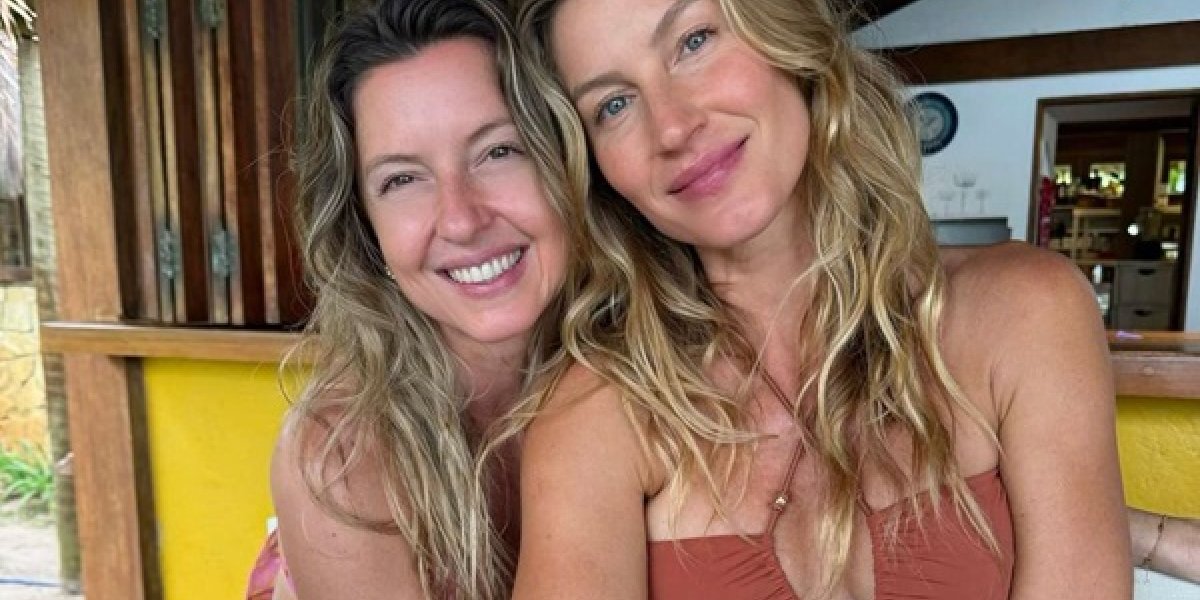 Gisele Bündchen comemora aniversário com irmã gêmea na Bahia