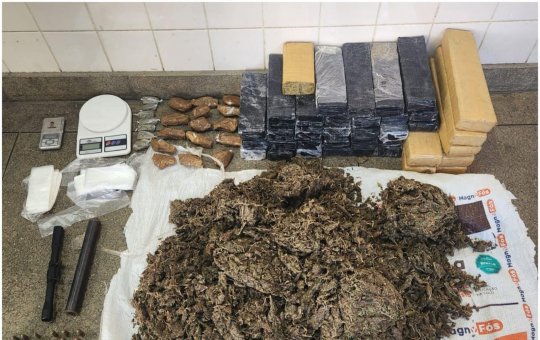 Polícia apreende suspeito com 67kg de maconha em Brumado