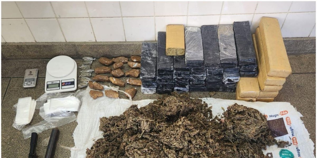 Polícia apreende suspeito com 67kg de maconha em Brumado