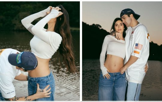 Jade Magalhães e Luan Santana anunciam gravidez