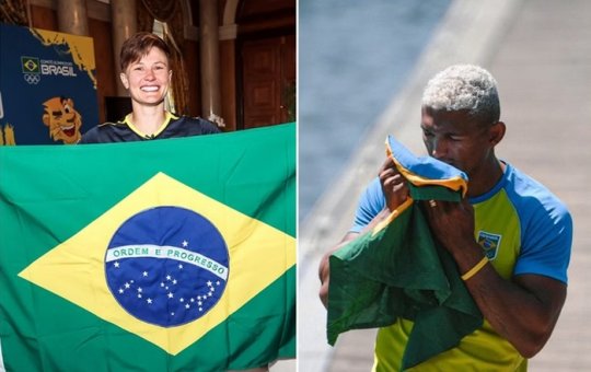 Dupla brasileira levará bandeira em cerimônia das Olímpiadas de 2024 em Paris