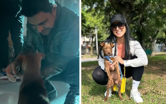Zezé di Camargo adota cachorro após show em Minas Gerais