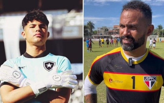Goleiro Bruno tenta se aproximar do filho após ele assinar com o Botafogo