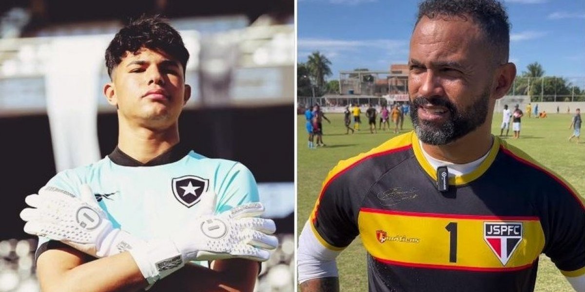 Goleiro Bruno tenta se aproximar do filho após ele assinar com o Botafogo