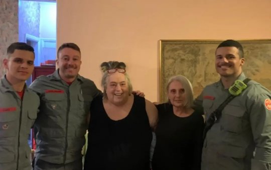 Mamma Bruschetta é resgatada pelos Bombeiros após acidente doméstico