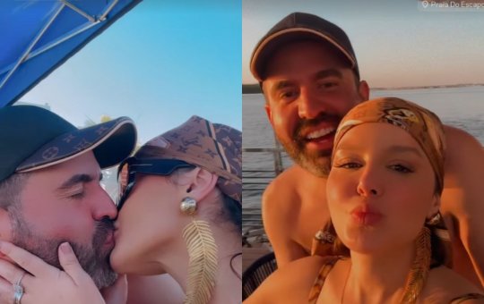 Maraisa viaja com noivo após reatar noivado e adiar casamento