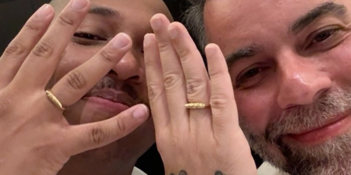 Pedro Tourinho e Kevin David anunciam noivado: "Ele disse sim!"