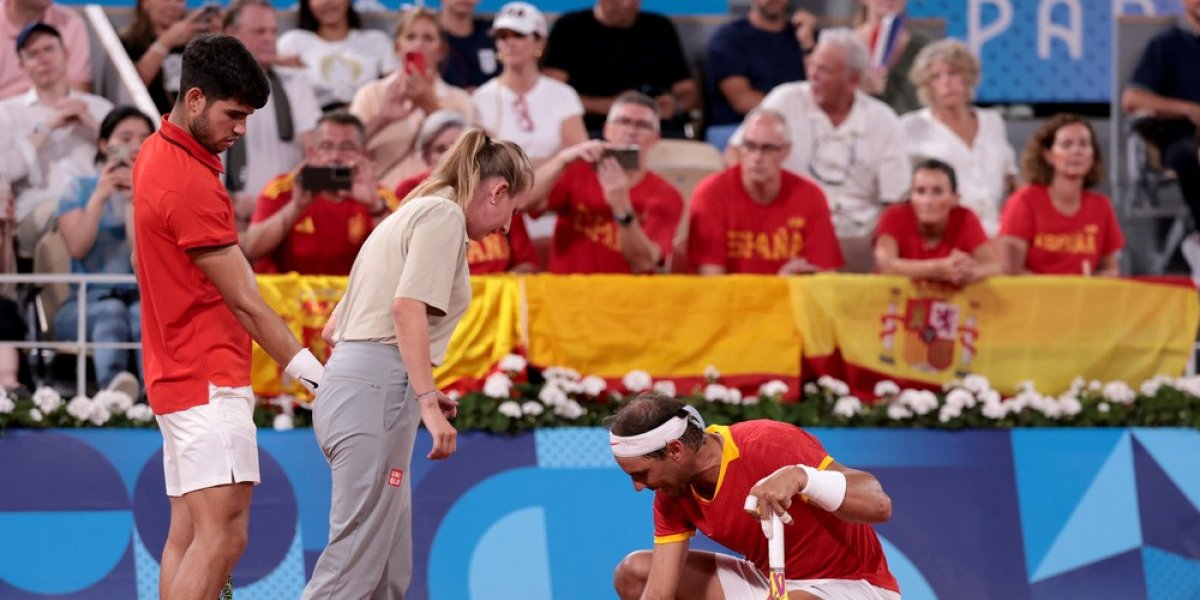 Rafael Nadal e Carlos Alcaraz são eliminados das duplas nas Olimpíadas de Paris