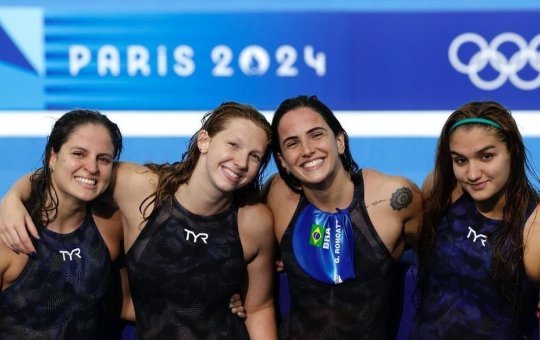 Natação: Brasil vai a final do revezamento 4x200m e Guilherme Caribé é eliminado