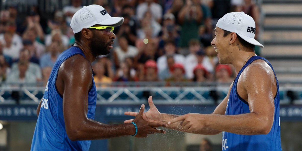 Evandro e Arthur vencem dupla da República Tcheca nas Olimpíadas de Paris