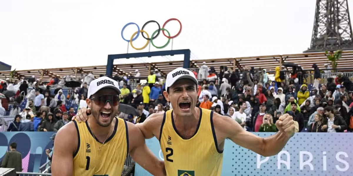 André e George avançam para as oitavas de final do vôlei de praia