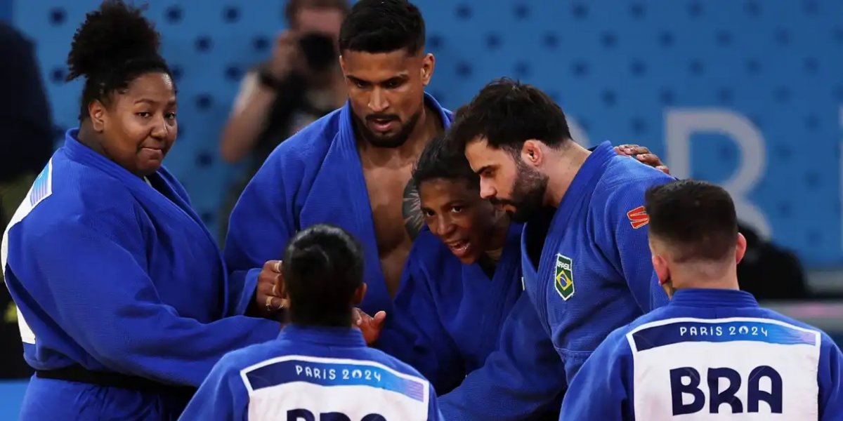Brasil vence Itália e conquista medalha de bronze no judô por equipes