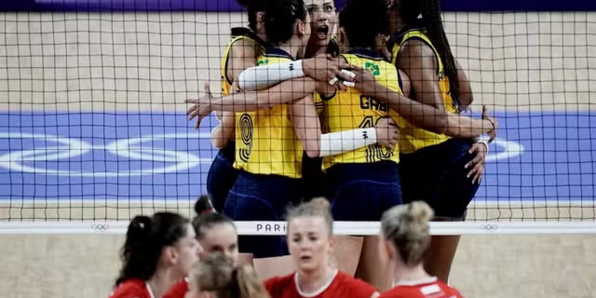 Brasil vence a Polônia e fecha primeira fase com melhor campanha no vôlei