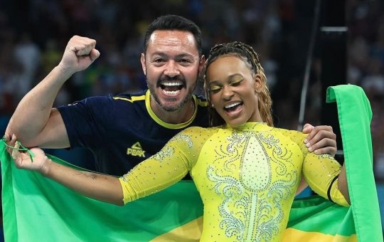 Paris 2024: Rebeca Andrade fica fora do pódio na trave