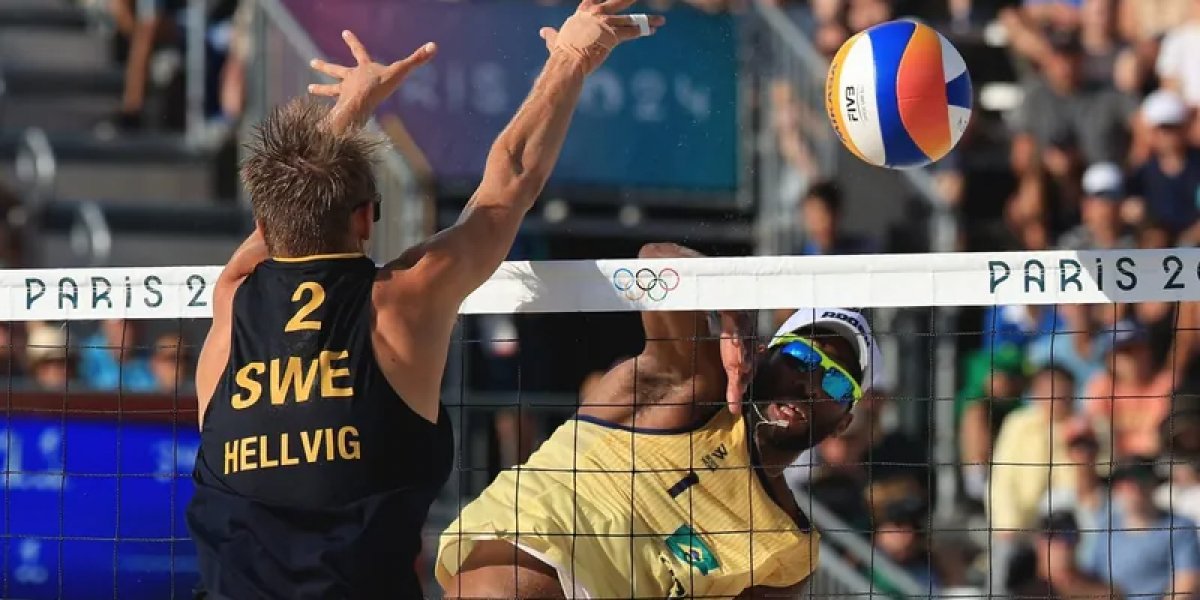 Evandro e Arthur perdem e caem no vôlei de praia masculino na Olimpíada