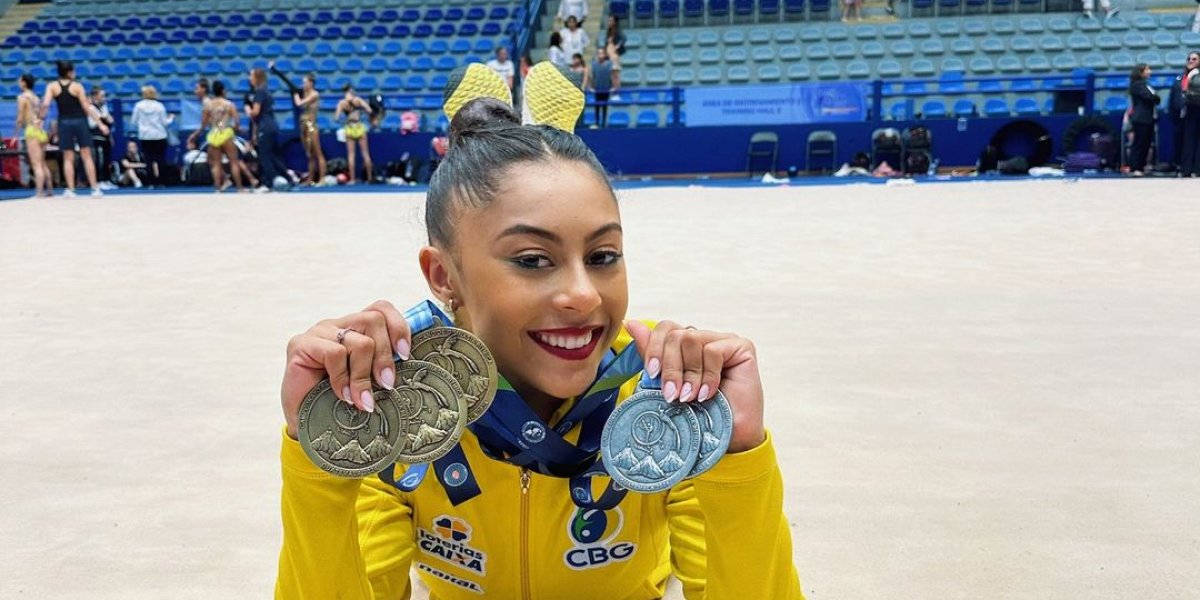 Babi Domingos avança para a final do individual geral na ginástica rítmica