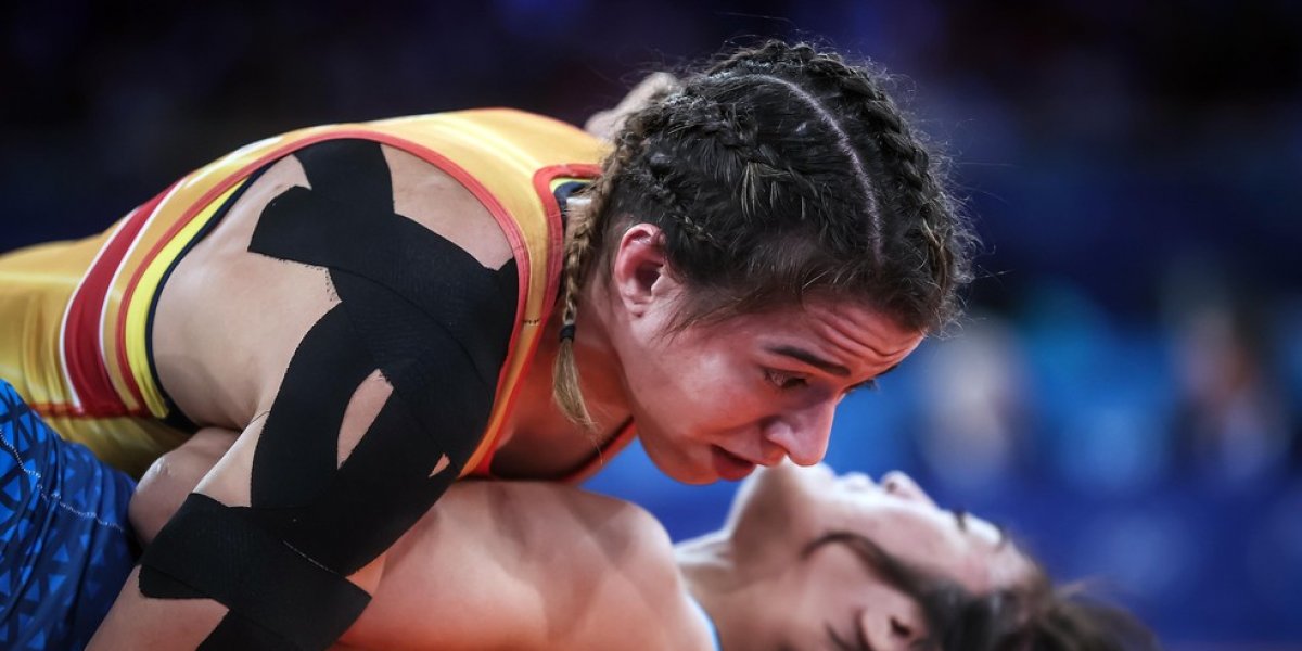 Giulia Penalber perde disputa do bronze na luta livre feminina em Paris