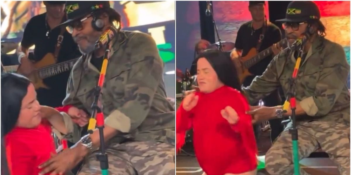 Edson Gomes expulsa influenciadora durante show em festa de Carlinhos Maia