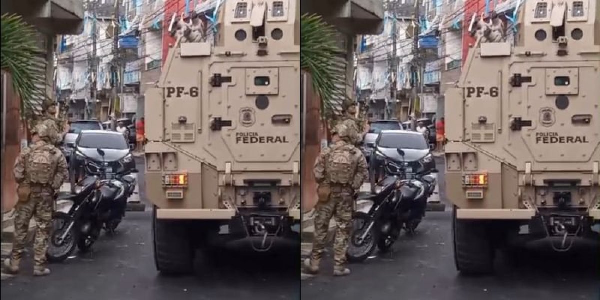 Polícia Federal utiliza blindado em operação no bairro do Curuzu