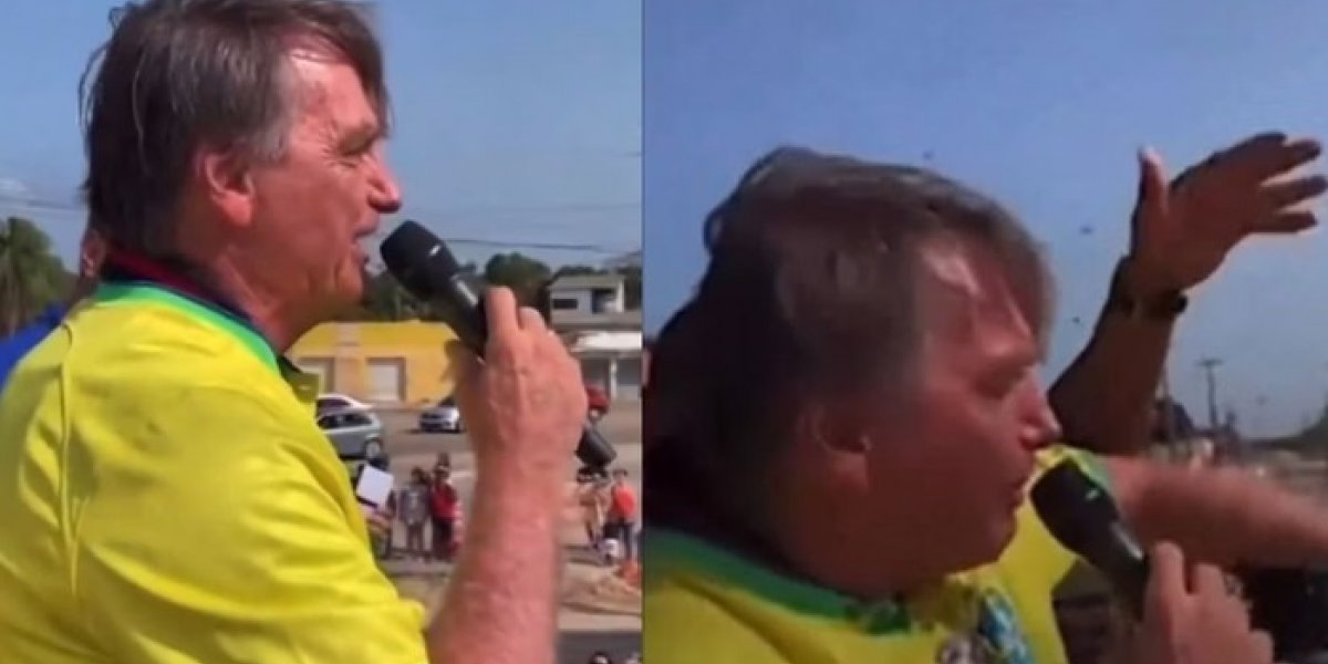 Ex-presidente Jair Bolsonaro é atacado por abelhas durante discurso