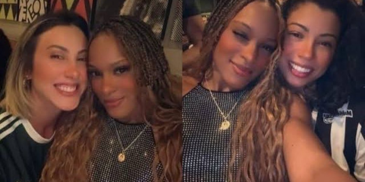 Rebeca Andrade é vista jantando com atletas do vôlei em BH