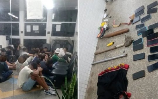 Torcedores do Vitória são agredidos por adversários em São Marcos